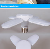 Led bulb light fan blade timing light foldable light AC85-265V 28W with remote control Lampada home living room garage lighting