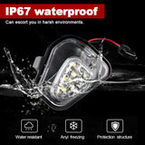2PCS For VW Passat B7 CC Scirocco Jetta MK6 EOS Beetle R LED Side Rearview Mirror Floor Ground Lamp Puddle Welcome Light