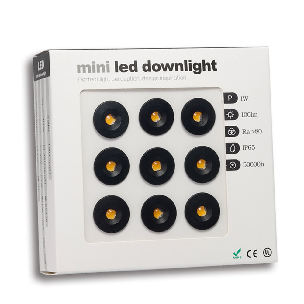 Mini Spot Led 12V Spotlight 1W IP65 Dimmable Recessed Ceiling Spotligh ...