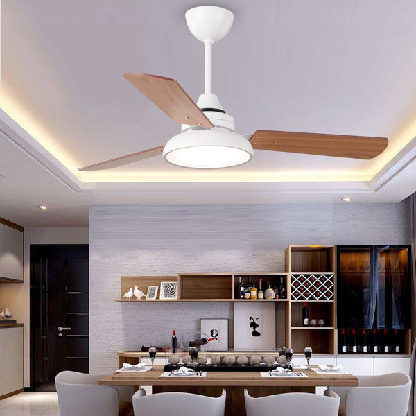 Ceiling Fans 220V Wooden Ceiling Fans With Lights 42 48 Inch Nordic In ...