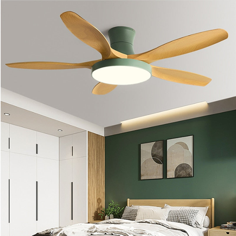 Modern LED Ceiling Fan With Light And Remote Control chandelier Fans for Living Room Lighting Stretch Ceilings Decoration Home
