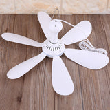 Hanging Fan  6 Leaves Ceiling Fan for Outdoor Activities USB Powered Fan Picnic Camping Bbq Supplies