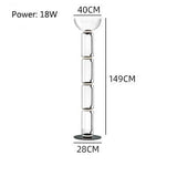 Living Room Creative LED Floor lamp Modern Bedroom Bedside Clear Glass Vertical Luminaires Study Indoor Design Lighting Fixtures