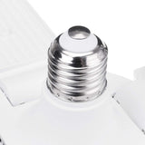 300W LED Garage Lights Foldable E27 Bulb 4 Adjustable Fan Blades Deformable Workshop Warehouse Ceiling Lighting 6500K AC110-265V