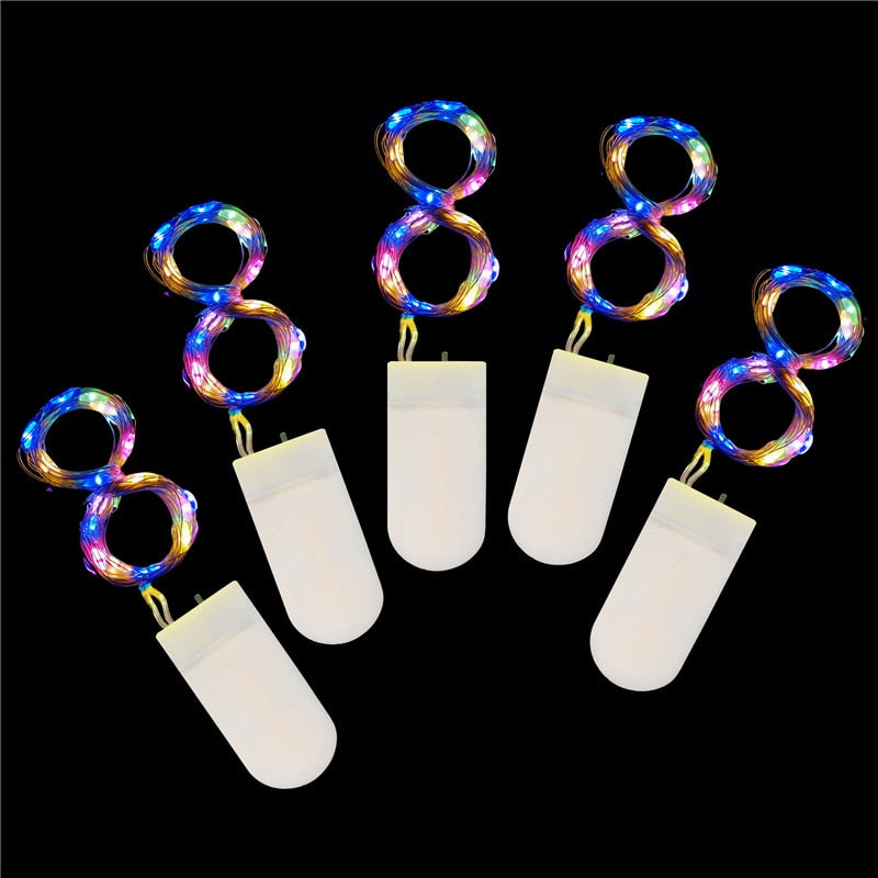 10pcs 5pcs Copper Wire LED String Lights Holiday Fairy Lights Garland Christmas Tree Decors Wedding Party DIY Natal Navi dad 2021