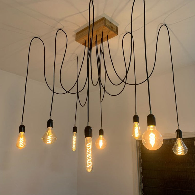 E27 LED Bulb 220V Dimmable Vintage Spiral LED Filament Light Bulb A19 4W Retro Incandescent Decoration Led Lighting Lamp Ampoule