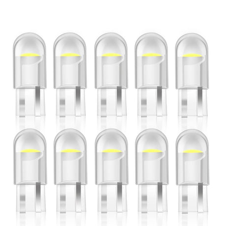 10pcs Car LED T10 W5W WY5W 168 194 501 LED Bulbs for Auto Interior Lights Map Dome Door Trunk Instrument Lamp 12V