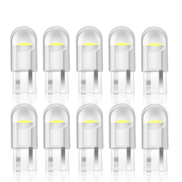 10pcs Car LED T10 W5W WY5W 168 194 501 LED Bulbs for Auto Interior Lights Map Dome Door Trunk Instrument Lamp 12V