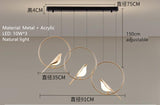 Nordic Golden Bird LED Chandelier Parlor Bar Bedside Hanging Light Fixture Novelty 360 Degree Rotation Replaceable LED Home Deco