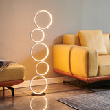 Modern LED Floor Lamp Touch Switch Ring Indoor Decor Light Nordic Minimalist Art Living Room Bedroom Home Standing Lamp Lighting