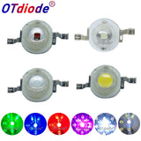 High Power LED Light-Emitting Diode LEDs Chip SMD 10pcs 1W 3W Warm White Red Green Blue Yellow For SpotLight Downlight Lamp Bulb