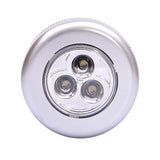 3 LED Battery Powered Wireless Night Light Stick Tap Touch Push Security Closet Cabinet Kitchen Wall Lamp
