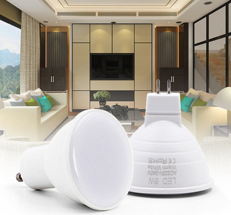  Bombillas LED Lamp GU10 MR16 220V LED spotlight 3W 6W LED Downlight ceiling light Lampasas LED bulb