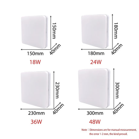 Ultra Thin LED Ceiling Lights 9/13/18/24/36W Modern Led Ceiling Lamps for Home Decors Lights Surface Mounted Led Panel lamp