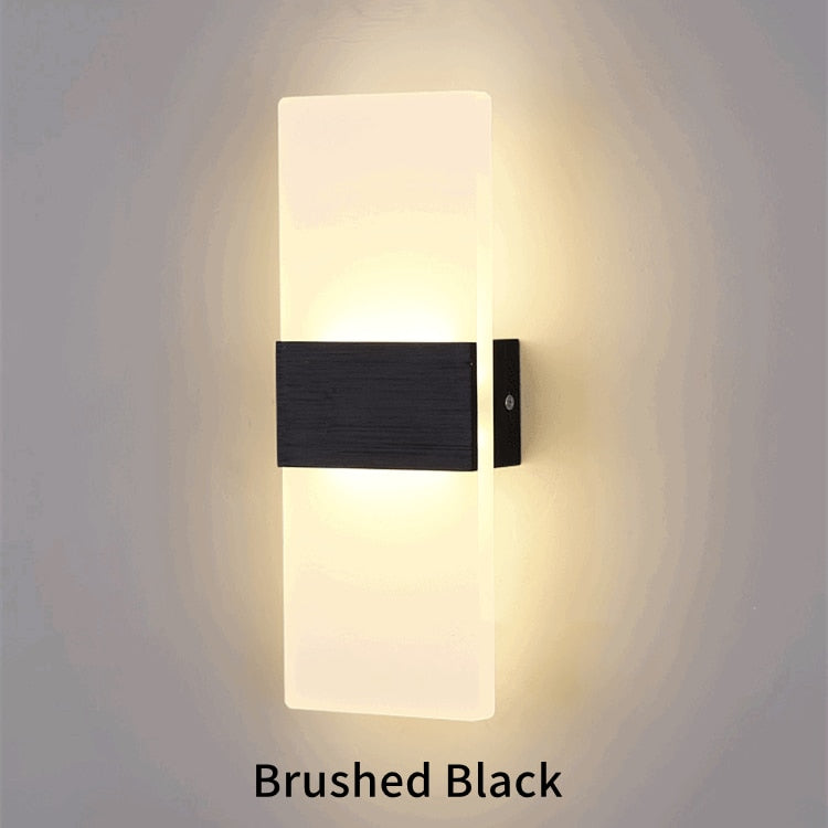 Modern Mini LED Wall Lamp Acrylic 85-265V Simple Bedroom Sconce Living Room Bedside Stair Home Decor Indoor Wall Lights Fixtures