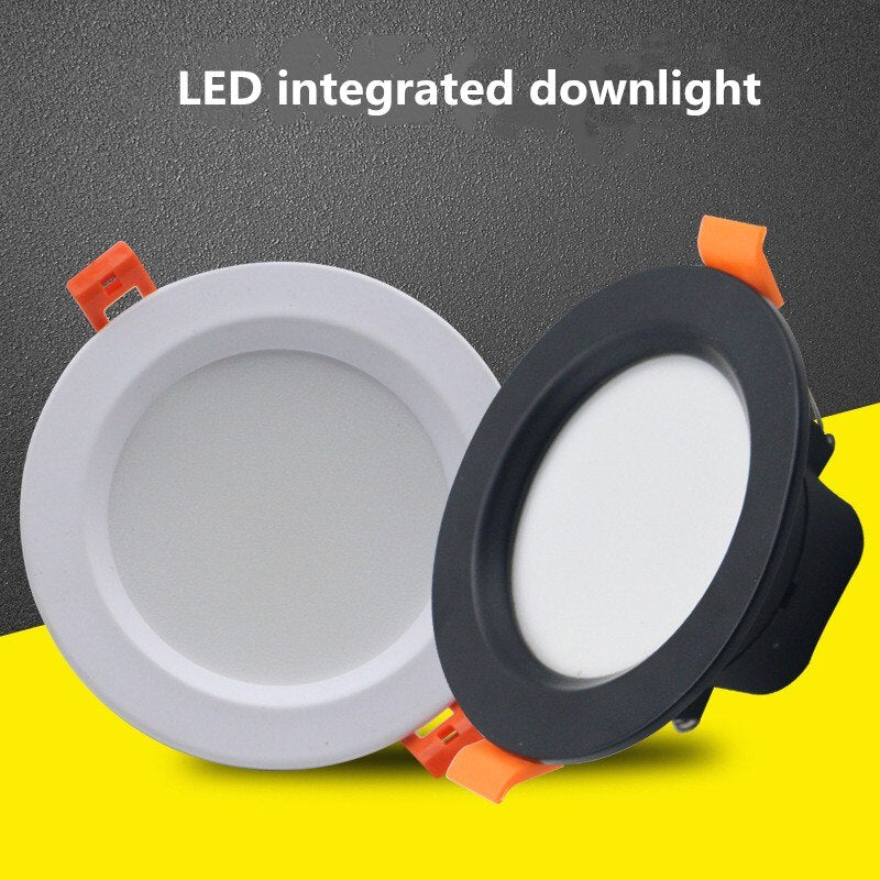 Downlight 3W 5W 7W 9W 12W 15W 18W Spot led downlight AC 220V White Ultra Thin Aluminum Round Recessed LED Spot Lighting