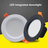 Downlight 3W 5W 7W 9W 12W 15W 18W Spot led downlight AC 220V White Ultra Thin Aluminum Round Recessed LED Spot Lighting