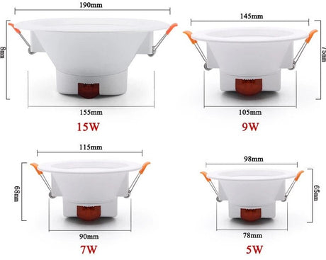 LED Downlight Wi-Fi TUYA Smart Life Dimming Spot Bluetooth lamp 7W 9W 15W RGB Change Warm Cool light Work with Alexa Google Home