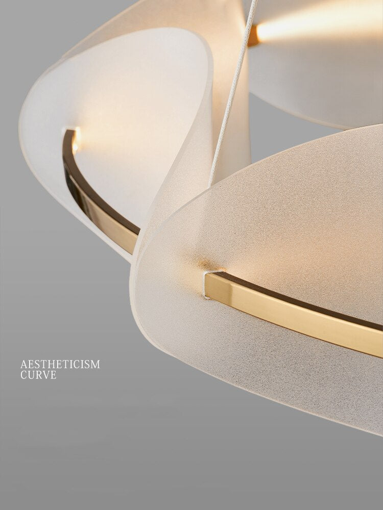 Modern LED Chandelier lighting Living room Novelty Petal Pendant Lamps Bedroom fixtures Nordic deco Dining room Hanging Lights