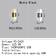 Mini 4/6/12/18W Led Acrylic Wall Lamp AC90-260V Long warm white Bedding Room Living Room Indoor wall lamp Bedroom Modern Simple