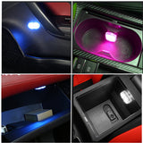 2PCS LED Interior Car Light Wireless Interior Lights Car LED Touch Lights Auto Roof Ceiling Lamp USB Charging Reading Lamps