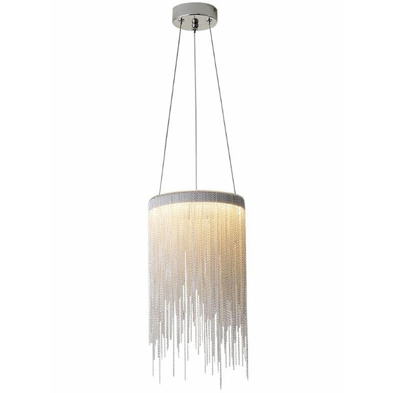 Modern Aluminum chandelier Lamp Novelty Aluminum Chains  LED chandelier Light Dining Room Living Room Bedroom Light