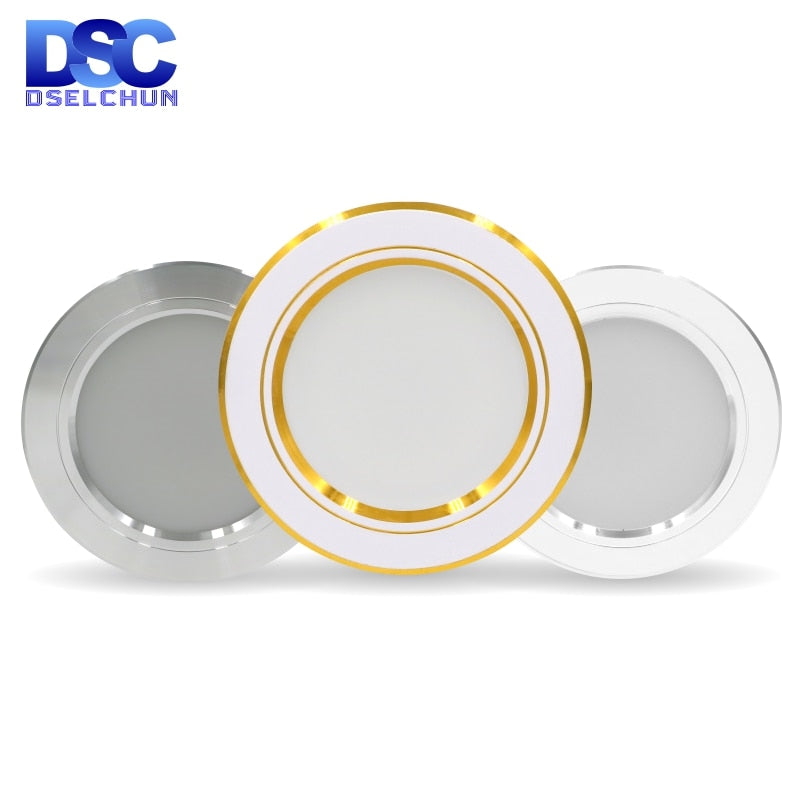 Led Downlights 220v Led Ceiling Light 5W 9W 12W Recessed Down light Ro ...