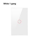 Tuya US Wi-fi Wall Switch, Smart Light Switch, Glass Panel Touch-Sensor interrupter 1/2/3 Gang Work with Alexa, Google Home