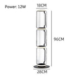 Living Room Creative LED Floor lamp Modern Bedroom Bedside Clear Glass Vertical Luminaires Study Indoor Design Lighting Fixtures