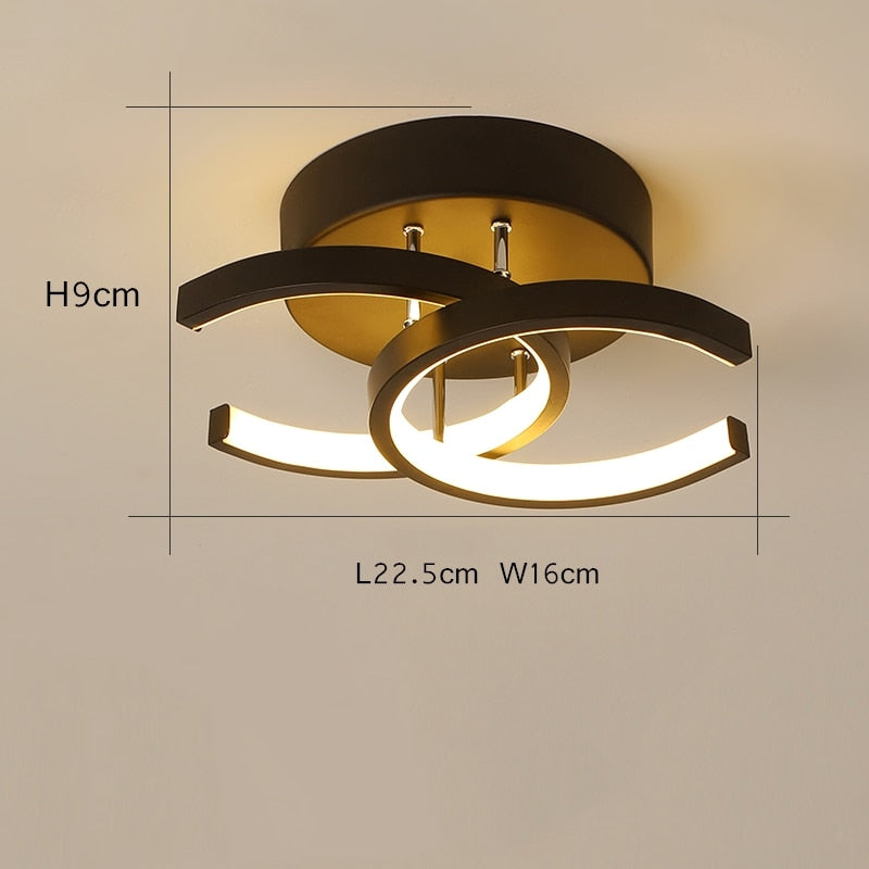 Modern Aisle LED Ceiling Lamp For Corridor stairs Entrance Attic Square indoor Lighting Minimalist Style Lights Kitchen Fixtures