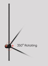 LED Long Wall Lamp 350°Rotation Modern Wall Light For Home Bedroom Stairs Living Room Sofa Background Lighting Decoration Lamp