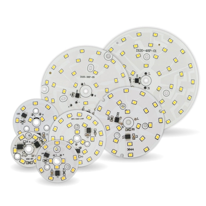 LED Downlight Chip 3W 5W 7W 9W 12W 15W 18W Round Light Chip AC 220V-240V 2835SMD Lamp Beads Cold/Warm white Lighting Spotlight