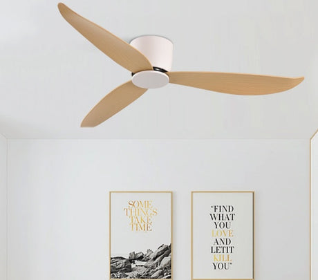 Modern Black White Low Floor DC Motor 30W Ceiling Fans With Remote Control Simple Ceiling Fan Without Light Home Fan 220V