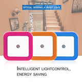 1pcs Intelligent LED Induction Lamp Square Shape Wall Light Night Light Automatic Switch Light Sensor Bedroom Household Supplies