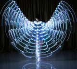  Rainbow Color Alas Angle Led Wings Adult Led Costume Circus Led Light Luminous Costumes Party Show Isis Wings Dancewear