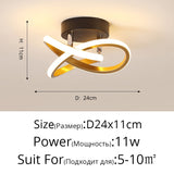Modern Aisle LED Ceiling Lamp For Corridor stairs Entrance Attic Square indoor Lighting Minimalist Style Lights Kitchen Fixtures