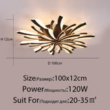 Acrylic New Modern LED Ceiling Lights Living Dining Room Kitchen Bedroom Indoor Lamps Lighting Fixtures With Remote AC 90-260V