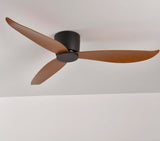 Modern Black White Low Floor DC Motor 30W Ceiling Fans With Remote Control Simple Ceiling Fan Without Light Home Fan 220V