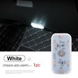 LED Touch Light Mini Wireless Car Interior Lighting Auto Roof Ceiling Reading Lamp for Door Foot Trunk Storage Box USB Charging