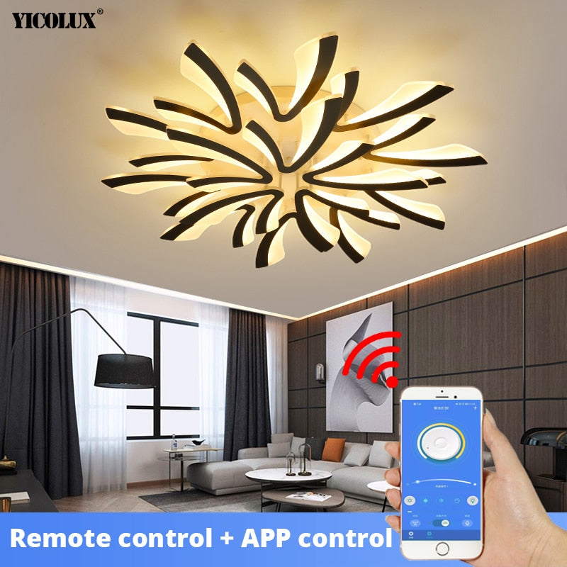 Acrylic New Modern LED Ceiling Lights Living Dining Room Kitchen Bedro ...