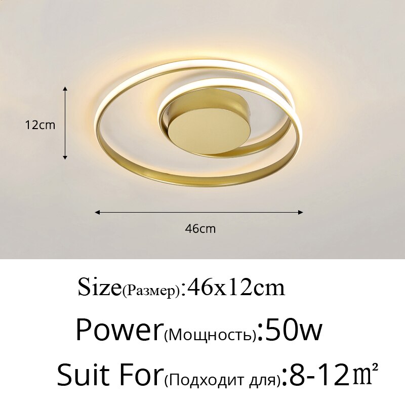 Modern Chandeliers LED Lamp For Living Room Bedroom Study Room White black color surface mounted lights Lamp Deco AC85-265V