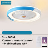 LED Ceiling Lamp Fan With Light And remote Control Silent Lights Fans For Home Bedroom Night Living Room Suspended Chandelier