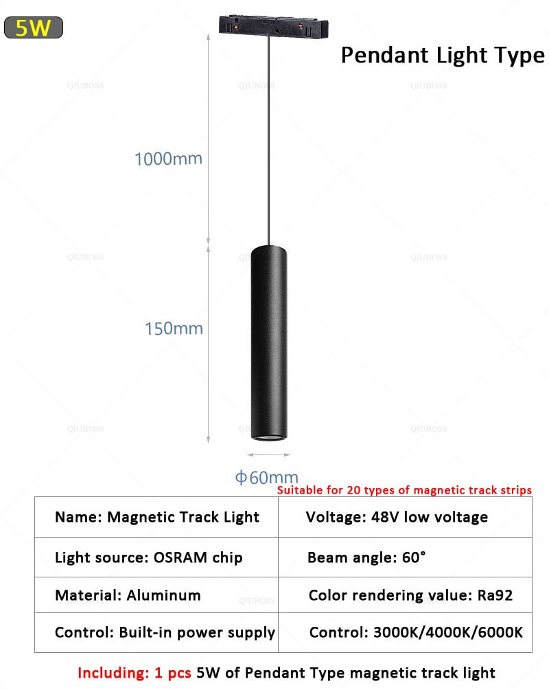  Modern Magnetic Track Lights Embedded LED Spotlight Downlight Living Room Without Main Light Lighting Grille Lamp Series