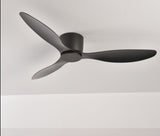 Modern Black White Low Floor DC Motor 30W Ceiling Fans With Remote Control Simple Ceiling Fan Without Light Home Fan 220V