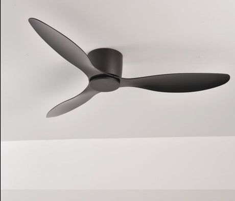 Modern Black White Low Floor DC Motor 30W Ceiling Fans With Remote Control Simple Ceiling Fan Without Light Home Fan 220V
