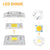 DIY LED COB Chip Lens Reflector 47*77mm Lamp Shade Frosted Lamp cover Easy to install For LED COB Lamp Flood Light Spotlight