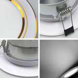 10PCS/lot Recessed Round LED Downlight 18W 15W 12W 9W 5W LED Ceiling Lamp AC 220V 230V 240V Cold Warm White Indoor Lighting