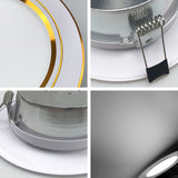 10PCS/lot Recessed Round LED Downlight 18W 15W 12W 9W 5W LED Ceiling Lamp AC 220V 230V 240V Cold Warm White Indoor Lighting