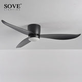 SOVE Modern Led Ceiling Fans With Lights Ceiling Light Fan Lamp Ceiling Fan With Remote Control Decorative BedroomHome 220v