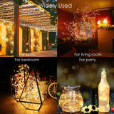 D2 Solar String Fairy LED  Lights 12m 100LED / 5M 50 Outdoor Waterproof Garland Solar Power Lamp Christmas For Garden Decoration